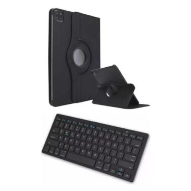 Imagem de Capa Giratória 360 Protetora + Teclado Para IPad Air 6 13 Polegadas - 