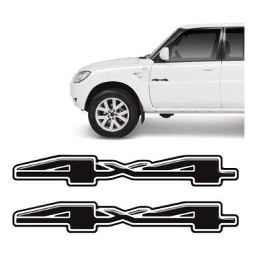 Imagem de Adesivos 4x4 Pajero Tr4 2014/ Preto Mitsubishi Mod. Original - Resitan