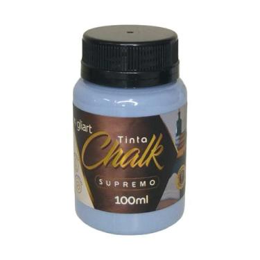 Imagem de Tinta Chalk Gliart 100ml Super Cobertura Para Artesanato, Azul Country