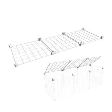 Imagem de Teto ou Fundo para Cercado Aramado Pet 30x90cm com Telas e Conectivos 