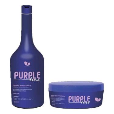 Imagem de Kit Matizador Capilar Hidratação Shampoo E Máscara Violeta - Manga Ros