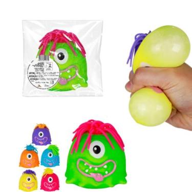 Imagem de Squishy Apertar Monstro Puxa Cabelo - Daicommerce, Azul