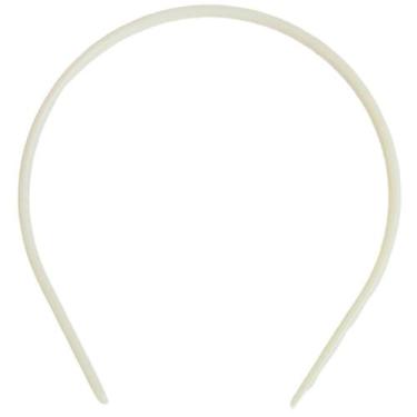 Imagem de Tiara Para Segurar Cabelo Fitness 10mm Grosso Branco Com 10 Peças - Ru