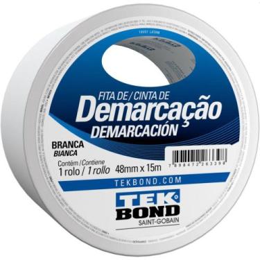 Imagem de Fita Para Demarcação De Solo Pvc Branco 48Mmx15M - GNA