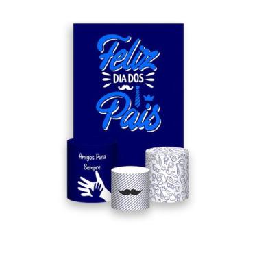 Imagem de Painel De Festa Vertical 1,50 x 2,20 + Trio De Capas Cilindro - Dia Do