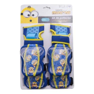 Imagem de Kit de Proteção Infantil Patins Skate Bike Minions Oficial - RicBrinc,