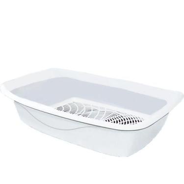 Imagem de Peneira Plastica Furacao Pet Banheira Classic Plus Branco Avulsa - Fur