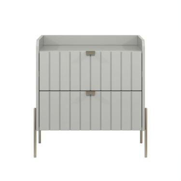 Imagem de mesa de cabeceira com gaveta off white para quarto 60cm - Aprire Móvei
