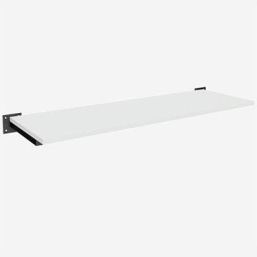 Imagem de Prateleira MDF Preta/Branca 90x30 cm Quadrada Leve Simples Comac, Bran