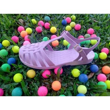 Imagem de Sandália Feminina Gladiadora Conforto - TF Solados, Lilás, 37