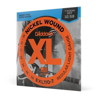 Imagem de Encordoamento Guitarra 7C 10-59 D Addario XL Nickel EXL110-7