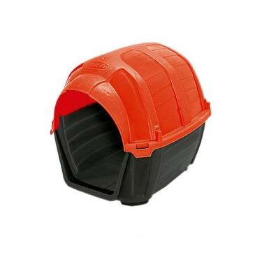 Imagem de Casinha Stone House Plast Pet para Cães Vermelha - Tamanho 4