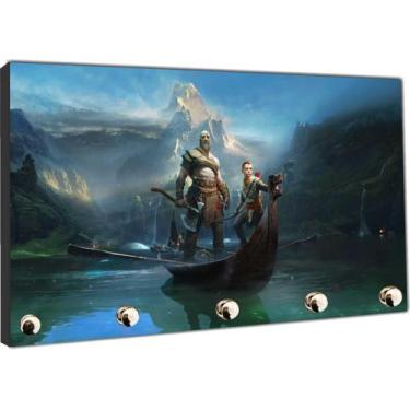 Imagem de Porta Chaves Jogos Games God Of War Organizador Chaveiro - Vital Quadr