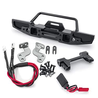 Imagem de 1/18th RC Car Bumper Aluminum Front Bumper Bar Mount for TRX4M RC Crawler Car Upgrades