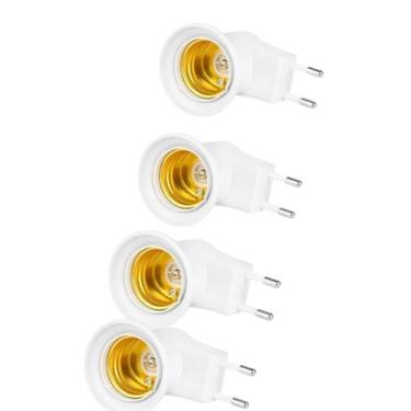 Imagem de Adaptador de Lâmpada Tomada Botão liga e Desliga Bocal Soquete E27 - g