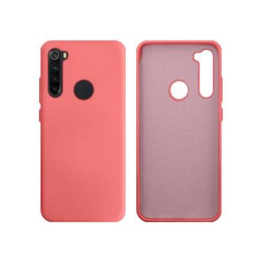 Imagem de Capa para Redmi Note 8 em Silicone Aveludado Premium - GCM, Rosa Neon
