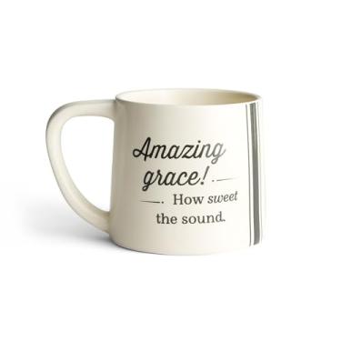 Imagem de DaySpring Caneca de cerâmica Amazing Grace, 400 ml, cinza