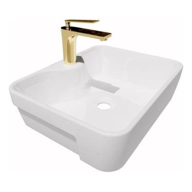 Imagem de Kit Cuba Semi Encaixe Sicília e Torneira Monocomando Baixa Michigan Do