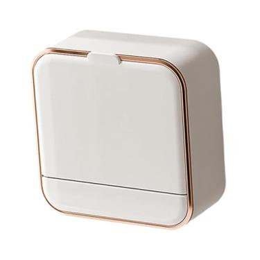 Imagem de Generic Suporte para saboneteira para parede de chuveiro, autodrenante, montagem na parede, à prova de poeira, com bandeja de drenagem, recipiente para, Ouro Branco