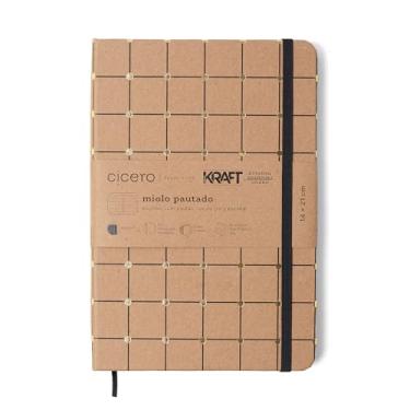 Imagem de Caderneta Ciceros Kraft Pautado 14X21 Linha E Ponto, Cicero