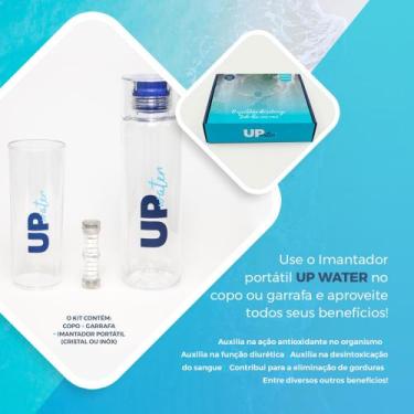 Imagem de Água alcalina magnetizada kit garrafa + imantador +copo - Up Water Sta