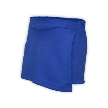 Imagem de Kit 3 Short Saia Infantil Helanca Azul Royal - Del France, 06
