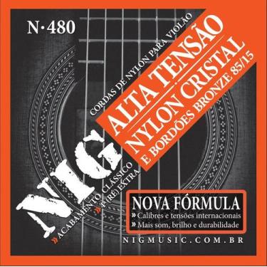 Imagem de Cordas Para Violão Cristal Bronze 85/15 Alta Tensão - NIG