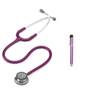Imagem de Kit Estetoscópio Littmann Classic lll + Lanterna Clínica - Cores Varia