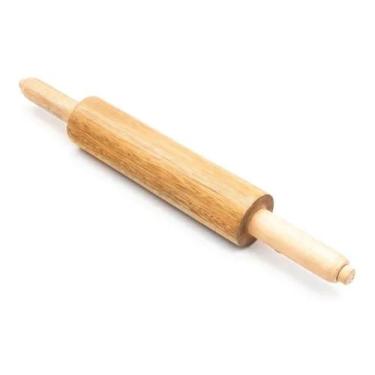 Imagem de Rolo Para Abrir Massa Madeira Pinus 43CM - Inova Decor