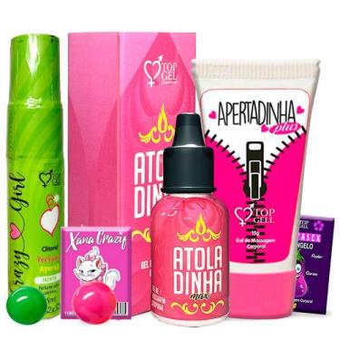 Imagem de Kit 5 Produtos eróticos de Sex Shop Lubrificantes Intimos Sexual lubri