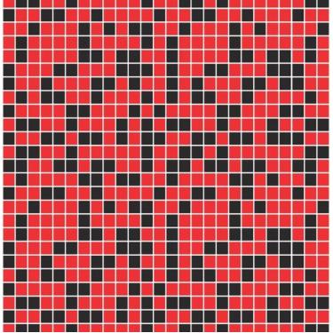 Imagem de Papel de Parede Autocolante Pastilhas Quadriculada Vermelho Paixão E P