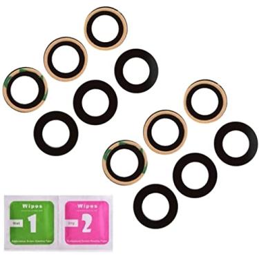 Imagem de PHONSUN Substituição de vidro da lente da câmera traseira para Apple iPhone 12 Pro Max preto (dois conjuntos)