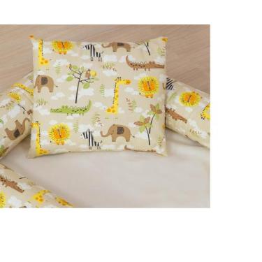 Imagem de Ninho redutor para berço safari bege - com almofadinha - MEDINA CONFEC