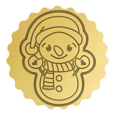 Imagem de Cortador Biscoito Boneco de Neve Gorro Luva Coração - DOCE IMPRESSO,  