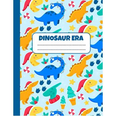 Imagem de Dinosaur Era Primary Journal: Grades K-2 School Exercise Book | 100 Story Pages - Blue (Kids Jurassic Composition Notebooks)