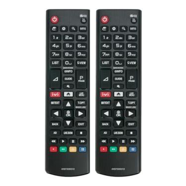 Imagem de 2 peças AKB75095312 controle remoto substituído -ALLIMITY - adequado para LG TV AKB75095312 controle remoto AKB75095312 49LJ625V-ZC 32LJ622V-ZB 55LJ622V-ZB 43LJ624V-ZC 49LJ624V-ZC 49LLJ622V-ZC