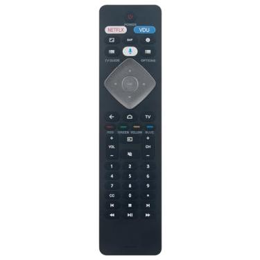 Imagem de Controle remoto de voz de substituição BT800 compatível com Philips LED Android TV 50PFL5604/F7 65PFL5602/F7 65PFL5504/F7 65PFL5766 50PFL5766 43PFL5602 55PFL5602 50PFL5602 65PFL. 5602 43PFL5766