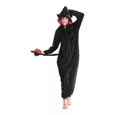 Imagem de Pijama Dragão Kigurumi Banguela Macacão - M