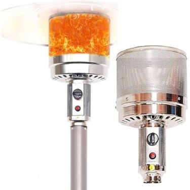 Imagem de Acessórios das peças de reposição do aquecedor do pátio, cabeça do aquecedor de gás liquefeito do gás natural do guarda-chuva para o queimador exterior do diâmetro do calefator 260/275mm