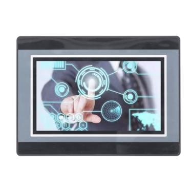 Imagem de HMI PLC 7in TFT LCD Módulo de Exibição Touchscreen Monitor Módulo de Saída de relé 12 Em 8 Out DC 24V 5A para Programação HMI Studio 5.1, para Monitoramento de Depuração