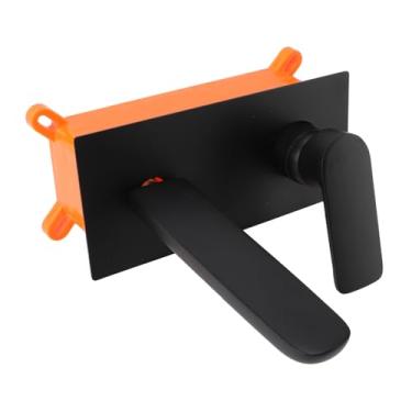 Imagem de Torneira para Pia de Parede, Torneira Misturadora Simples Toda Em Cobre Com Controle Quente e Frio, para Banheiro de Hotel