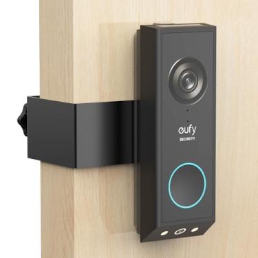 Imagem de Suporte de porta antifurto para Eufy E340, suporte de montagem ajustável sem perfuração com campainha Eufy E340, sensor de campainha sem bloqueio, kits de campainha de porta de apartamento para