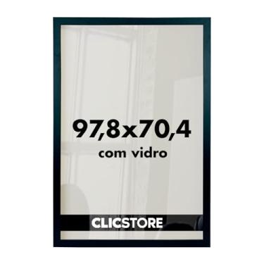 Imagem de Moldura para Quebra Cabeça Grow Puzzle 2000 peças 70,4x97,8 cm com Vidro Decoração Interiores Parede Sala Escritório (Preto)