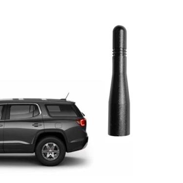 Imagem de Antena curta adequada para GMC Acadia 2007-2019 | GMC Terrain 2010-2017 | Antena preta de 7,6 cm | para acessórios de substituição de antena de rádio de carro GMC Acadia Terrain | Antena para carro