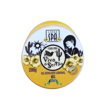 Imagem de Gel esfoliante corporal de mel 200g linha viva o sertao - Flora pura