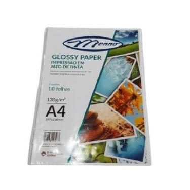 Imagem de Papel Fotográfico A4 135g/m² com 10 Folhas MP 215C - Mennó - Menno