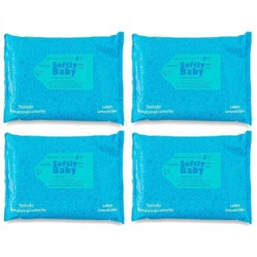 Imagem de Lenço umedecido 400 un baby softly vitaminas a, e c aloe vera, camomil