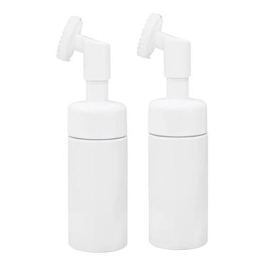 Imagem de Kit Frasco Pump Espumador Porta Sabonete Escova Massageador De Silicone Para Limpeza Facial Skin Care 100ml Pequeno (2)