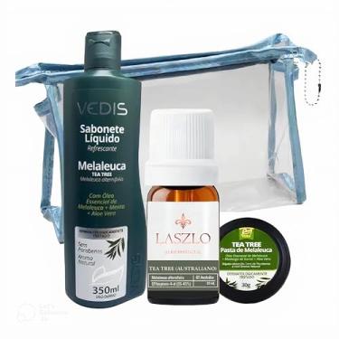 Imagem de KIT MELALEUCA: SABONETE LÍQUIDO, ÓLEO ESSENCIAL E PASTA – CUIDADOS COMPLETOS PARA A PELE