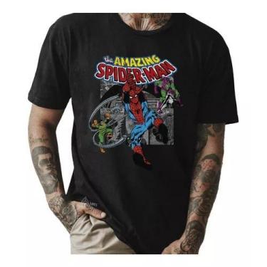 Imagem de Camiseta Homem-Aranha - Logo Spider-Man Marvel Herói - Loja Dinka, G, 